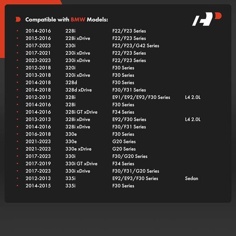 A-Premium 2 × وصلات شريط التثبيت الخلفية، متوافقة مع BMW 228i 2014-2016، 230i، 320i، 328d، 328i، 330e، 330i، 335i، 340i، 428i، 430i، 440i، M235i، M240i، M340i، M440i، X1، Z4 in Saudi Arabia