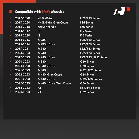 A-Premium 2 × وصلات شريط التثبيت الخلفية، متوافقة مع BMW 228i 2014-2016، 230i، 320i، 328d، 328i، 330e، 330i، 335i، 340i، 428i، 430i، 440i، M235i، M240i، M340i، M440i، X1، Z4 in Saudi Arabia
