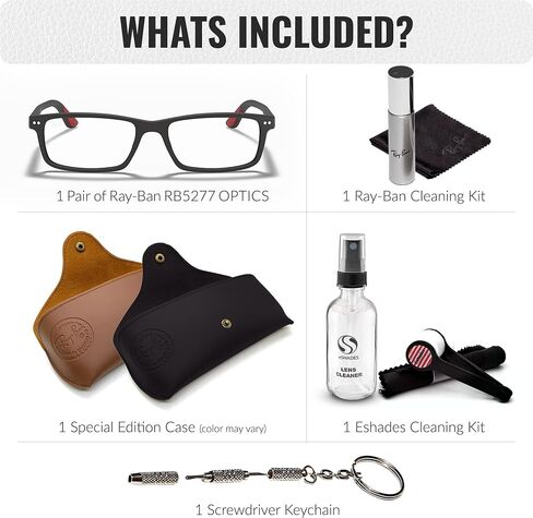 Ray-Ban RB5277 Rectangle Shape Acetate Eyeglasses with Official Eyewear Kit in Saudi Arabia