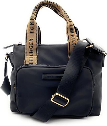 Tommy Hilfiger Bag I Women's I Green I Handbag I Shoulder Bag I Nylon I 30 x 20 x 15 cm I TH Logo I Women's Handbag I Women Bag4399, Green in Saudi Arabia