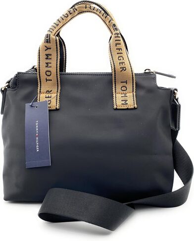 Tommy Hilfiger Bag I Women's I Green I Handbag I Shoulder Bag I Nylon I 30 x 20 x 15 cm I TH Logo I Women's Handbag I Women Bag4399, Green in Saudi Arabia