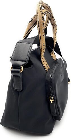 Tommy Hilfiger Bag I Women's I Green I Handbag I Shoulder Bag I Nylon I 30 x 20 x 15 cm I TH Logo I Women's Handbag I Women Bag4399, Green in Saudi Arabia