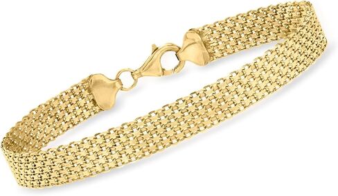 Ross-Simons 18kt Gold Over Sterling Bismark-Link Bracelet in Saudi Arabia