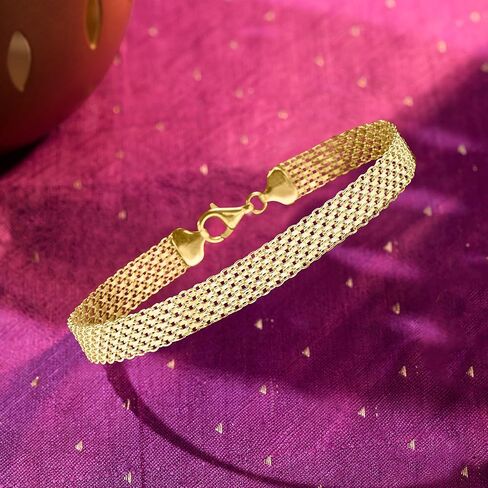Ross-Simons 18kt Gold Over Sterling Bismark-Link Bracelet in Saudi Arabia