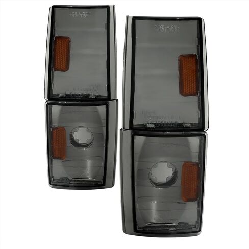 SPEC-D TUNING Chrome Smoke Corner Lights Compatible with 1988-1993 Chevy/GMC C/K 1500/2500/3500 Blazer Silverado Suburban Sierra Yukon in Saudi Arabia