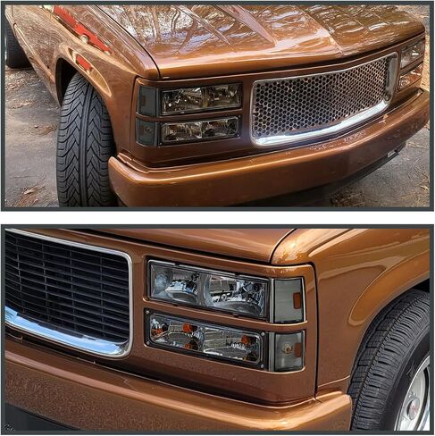 SPEC-D TUNING Chrome Smoke Corner Lights Compatible with 1988-1993 Chevy/GMC C/K 1500/2500/3500 Blazer Silverado Suburban Sierra Yukon in Saudi Arabia