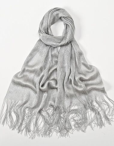 Metallic Shawls & Wraps for Evening Dress – Glittering Women's Scarves Perfect for Party & Wedding in Saudi Arabia