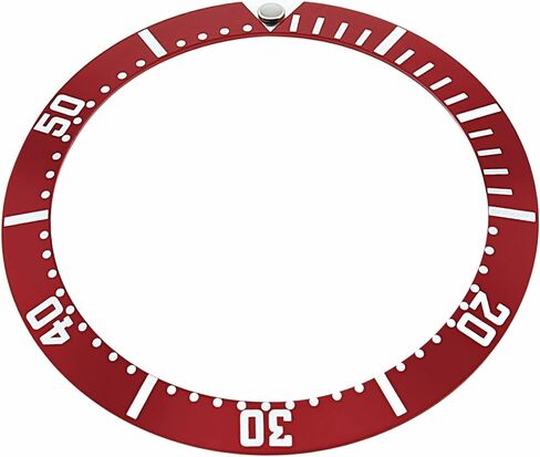Ewatchparts Bezel Insert Compatible with 41mm Case of Omega Seamaster Watch James Bond 007 Red in Saudi Arabia