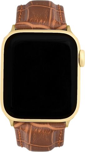 Bandini Mens Leather Band for Apple Watch Band Series 11 10, 9 8, 7, 6, 5, 4, 3, 2, 1, SE, Ultra 1/2 & iWatch - Alligator Pattern - Many Colors - 46mm 45mm 44mm 42mm 41mm, 40mm 49mm in Saudi Arabia