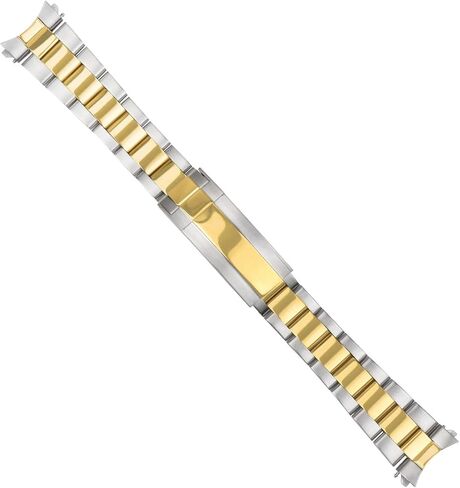 Ewatchparts سوار ساعة أويستر 20 ملم متوافق مع رولكس صبمارينر 16800 16810 قفل انزلاقي بلونين in Saudi Arabia