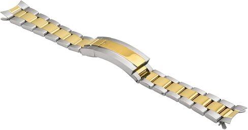 Ewatchparts سوار ساعة أويستر 20 ملم متوافق مع رولكس صبمارينر 16800 16810 قفل انزلاقي بلونين in Saudi Arabia