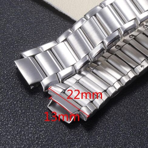 Replacement Watch Bracelet for Casio EF-316 EF-503 EFR-301 22mm Stainless Steel Band with 13mm Convex End Links Watch Strap in Saudi Arabia