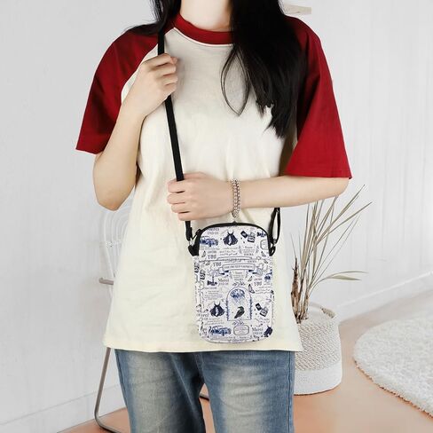 ENSIANTH Poem Inspired Messenger Bag We Love Rainy Day Crossbody Bag Morally Grey Book Club Gift Dark Romance Bookish Gift (rainy CB) in Saudi Arabia