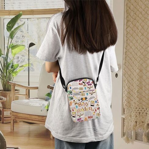 ENSIANTH Sisters Movie Messenger Bag Golden Sisters Gift Golden Dorothy Sophia Blanche Rose Fans Crossbody Bag with Zipper (Stay CB) in Saudi Arabia