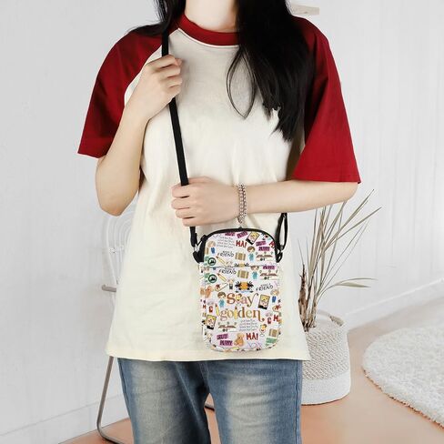 ENSIANTH Sisters Movie Messenger Bag Golden Sisters Gift Golden Dorothy Sophia Blanche Rose Fans Crossbody Bag with Zipper (Stay CB) in Saudi Arabia
