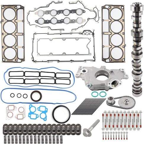 Sloppy Mechanics Stage 2 Camshaft Lifter Kit Compatible with 97-07 GM CHEVY,SS2 LS1 4.8 5.3 5.7 6.0 6.2 LS Cam LQ4 LM7,w/Camshaft,Lifters,Springs,Seals,Gaskets,Pushrods,Oil Pump,Timing chain in Saudi Arabia