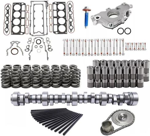 Sloppy Mechanics Stage 2 Camshaft Lifter Kit Compatible with 97-07 GM CHEVY,SS2 LS1 4.8 5.3 5.7 6.0 6.2 LS Cam LQ4 LM7,w/Camshaft,Lifters,Springs,Seals,Gaskets,Pushrods,Oil Pump,Timing chain in Saudi Arabia