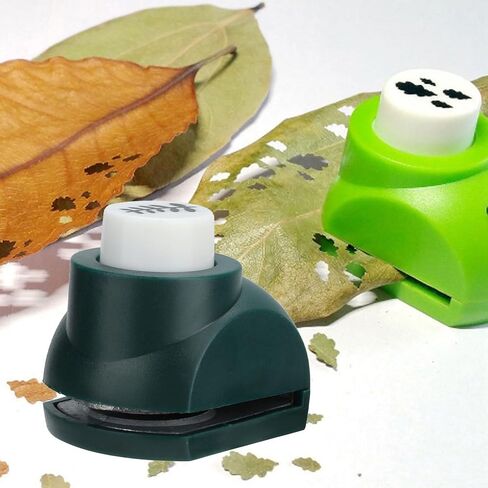 Leaf Punch, Beautiful Leaf Paper Punch Cutter Tree Leaf Making Mould DIY Craft Accessories with 8pcs Paper for Paper Crafting Scrapbooking Cards Decoration DIY Arts Tool (Maple Leaf) in Saudi Arabia