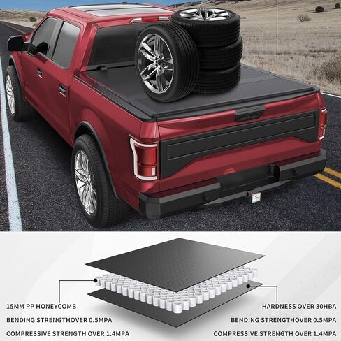 Soft Roll Up Truck Bed Tonneau Cover Compatible with 2017 2018 2019 2020 2021 2022 2023 2024 2025 Ford F250/350 Super Duty 6.8ft in Saudi Arabia