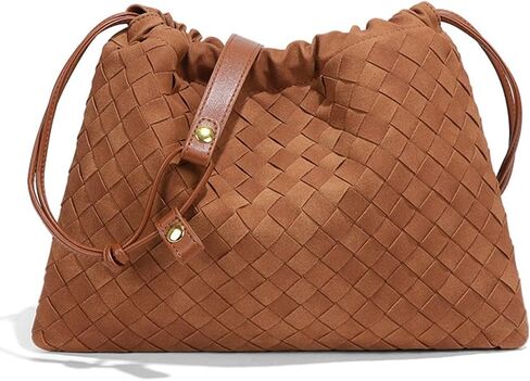 مترهل الجلد المدبوغ المنسوجة المتشرد حقائب النساء لطيف تحت الإبط حقيبة كتف الهلال Crossbody المحافظ الرباط حقيبة يد 2025 in Kuwait