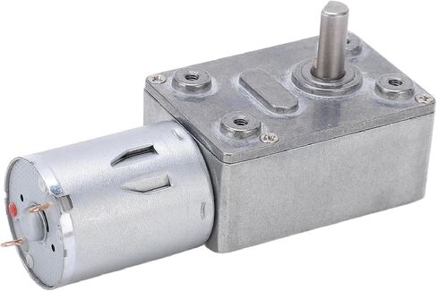 370 Reversible High Torque Worm Geared Motor DC 12V Reduction Motor CW/CCW Electric Drive Motor 5RPM 6RPM 20RPM 40RPM 62RPM 55 in Saudi Arabia