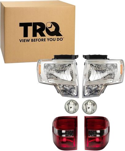 TRQ Lighting Kit FO2502287 FO2503287 FO2592220 FO2593220 FO2594104 FO2595104 FO2800185 FO2801185 Compatible with 2009 Ford F-150 in Saudi Arabia