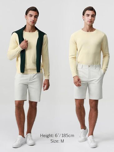 Pure BCI Cotton Lightweight Sweater for Men Crewneck T-Shirts Casual Long Sleeve Knit Pullover Fall Spring in Kuwait