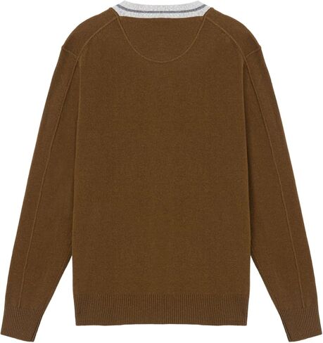 سترة صوف ميرينو 100% فائقة النعومة للرجال بأزرار وفتحة متباينة وجيبين كاجوال وأكمام طويلة in Kuwait