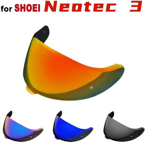 Motorcycle Helmet Shield for SHOEI Neotec 3 CNS-3C, Motorcycle Helmet Visor Replacement, Anti Scratch Colored Motorcycle Helmet Lenses, Anti Glaring, I Deep Black in Saudi Arabia
