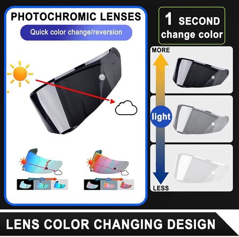 Motorcycle Helmet Shield for SHOEI Neotec 3 CNS-3C, Motorcycle Helmet Visor Replacement, Anti Scratch Colored Motorcycle Helmet Lenses, Anti Glaring, I Deep Black in Saudi Arabia