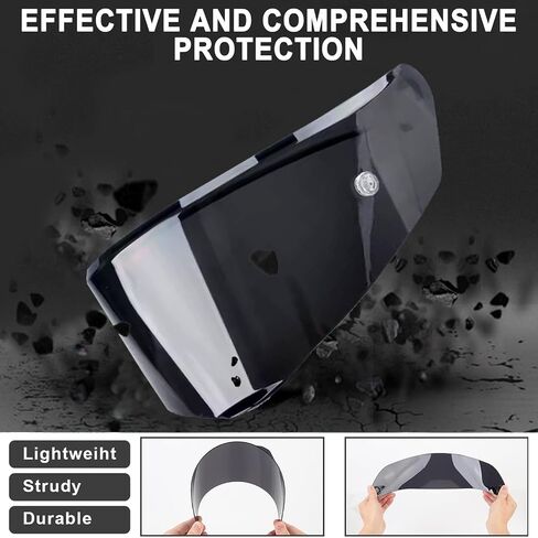 Motorcycle Helmet Shield for SHOEI Neotec 3 CNS-3C, Motorcycle Helmet Visor Replacement, Anti Scratch Colored Motorcycle Helmet Lenses, Anti Glaring, I Deep Black in Saudi Arabia