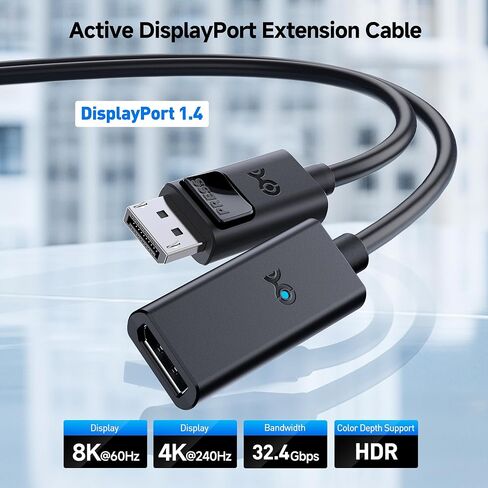 Cable Matters DisplayPort to DisplayPort Extension Cable (DP to DP Extension Cable) 3 Feet in Saudi Arabia