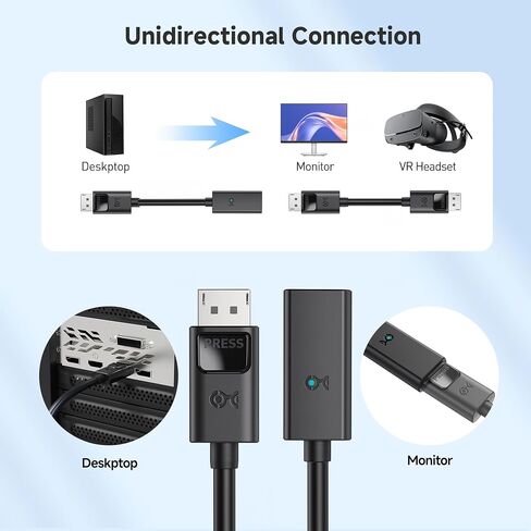 Cable Matters DisplayPort to DisplayPort Extension Cable (DP to DP Extension Cable) 3 Feet in Saudi Arabia