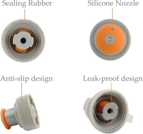 عبوة من 2 غطاء بديل لزجاجة المياه، أغطية للسحب وزجاجة مياه خالية من مادة BPA in Kuwait