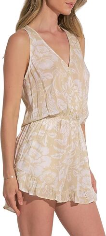ELAN Women's V-Neck Sleeveless Romper in Saudi Arabia