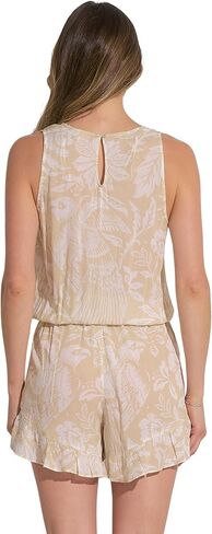 ELAN Women's V-Neck Sleeveless Romper in Saudi Arabia