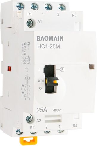 Baomain AC Contactor 32A 4 Pole 2NO 2NC Universal Circuit Control 35mm DIN Rail Mount CE Listed BCT-32/22 (AC 110V) in Saudi Arabia