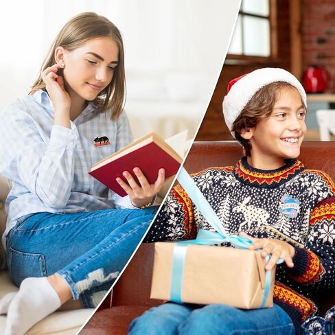 دبابيس كتاب القراءة الإبداعية السائبة مع حقيبة التخزين، لطيف ديكور كتب بروش دبابيس المينا لحقيبة الظهر قبعة الملابس عيد الميلاد هدايا الكتب لمحبي الكتب النساء الأطفال المعلم طالب أمين المكتبة in Kuwait