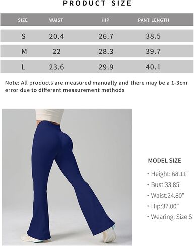 Women's Yoga Pants High Waist Flare Leggings Slim Fit Bell Bottom Workout Pants Stretch V Waist Bootcut Activewear in Saudi Arabia
