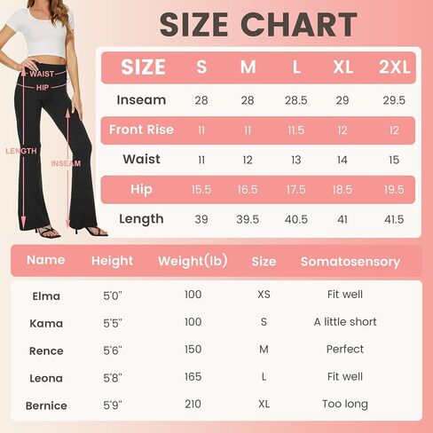 High Waisted Flare Leggings for Women - Bootcut Yoga Pants with Tummy Control, Perfect for Casual Workouts in Saudi Arabia