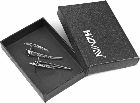 HZMAN Cross Star Earring for Men Women Stainless Steel Hip Hop Piercing Ear Spike Stud Earring Party Jewelry Gift in Saudi Arabia