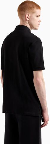 Armani Exchange Men's Cotton Pique Icon Logo Polo in Saudi Arabia