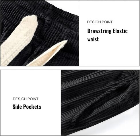 Mens Casual Pants Golf Trousers Men's Athletic Pants Classic-Fit Casual Wide - Leg Striped Trousers with Drawstring WAIS in Saudi Arabia