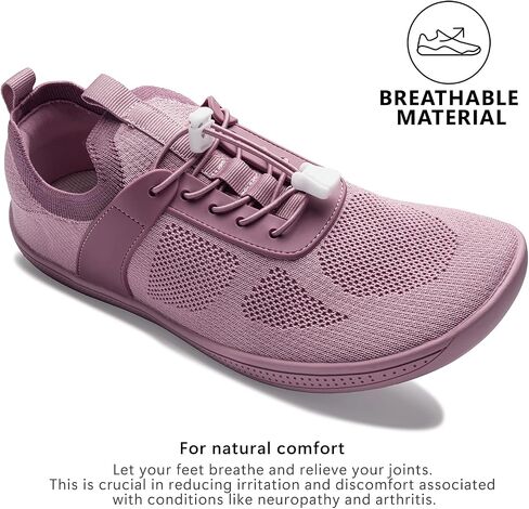Hike Barefoot Shoes Women Men,2025 New Breathable Wide Toe Box Walking Shoes for Women,Women's Minimalist Barefoot Hiking Shoe,Zero-Drop Anti-Slip Sneakers in Kuwait
