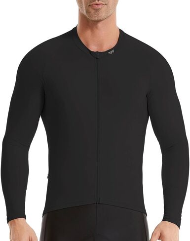 Wulibike Cycling Jersey Men Long Sleeve, Road Bike Jerseys Full Zipper with Pockets, Suitable for Spring and Autumn. in Kuwait