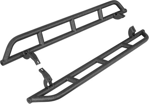 Hooke Road 4Runner Rock Sliders Tube Side Door Armor Rocker Gurad Rails for 2010-2024 Toyota 4Runner 5th Gen (Exclude Limited, Nightshade, TRD Sport & 10-13 SR5) in Saudi Arabia