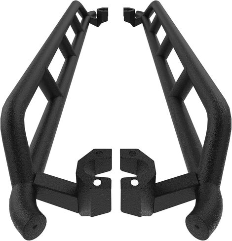 Hooke Road Wrangler JK Rock Slider Nerf Bars Running Boards for 2007-2018 Jeep Wrangler JK Unlimited 4 Door (Pair) in Saudi Arabia