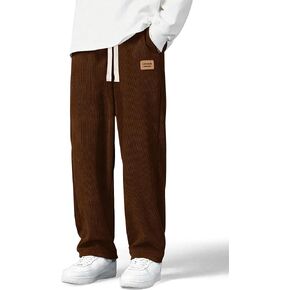 سروال قصير رجالي برباط خصر مرن سروال كاجوال بنطال رياضي فضفاض مستقيم مع جيوب in Kuwait