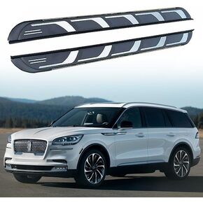 2pc Fixed Running Board Side Step Nerf Bar for Lincoln Aviator 2020-2025. in Saudi Arabia