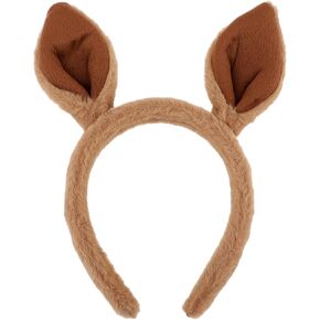 Kangaroo Headband Cute Ears Hairband Animal Headpiece Makeup Head Band Costumes Accessories Hair Styling Caps Brown Wrap for Washing Face Spa Cosplay Fits All Head Sizes in Saudi Arabia